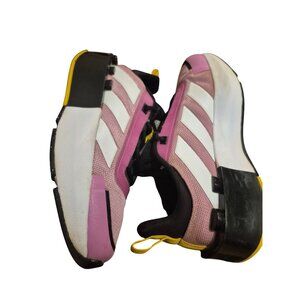 Adidas X LEGO Racer TR Shoes Girls 4.5 Pink/Yellow Mesh Athletic Sneakers